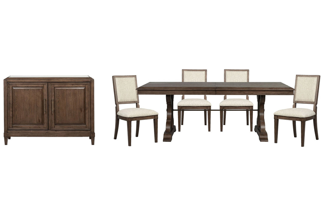 Jubilee - Extendable Trestle Dining Table Set