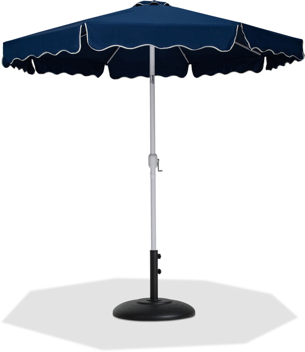 Amalfi - Patio Umbrella - Black Base / White Pole