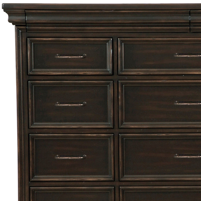 Caldwell - 17 Drawer Master Chest - Smoked Molasses