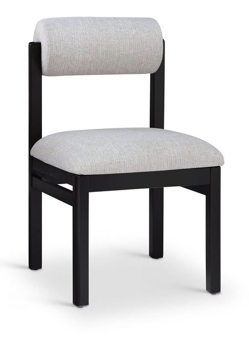 Roundhill - Fabric Dining Chair (Set of 2) - Black Frame