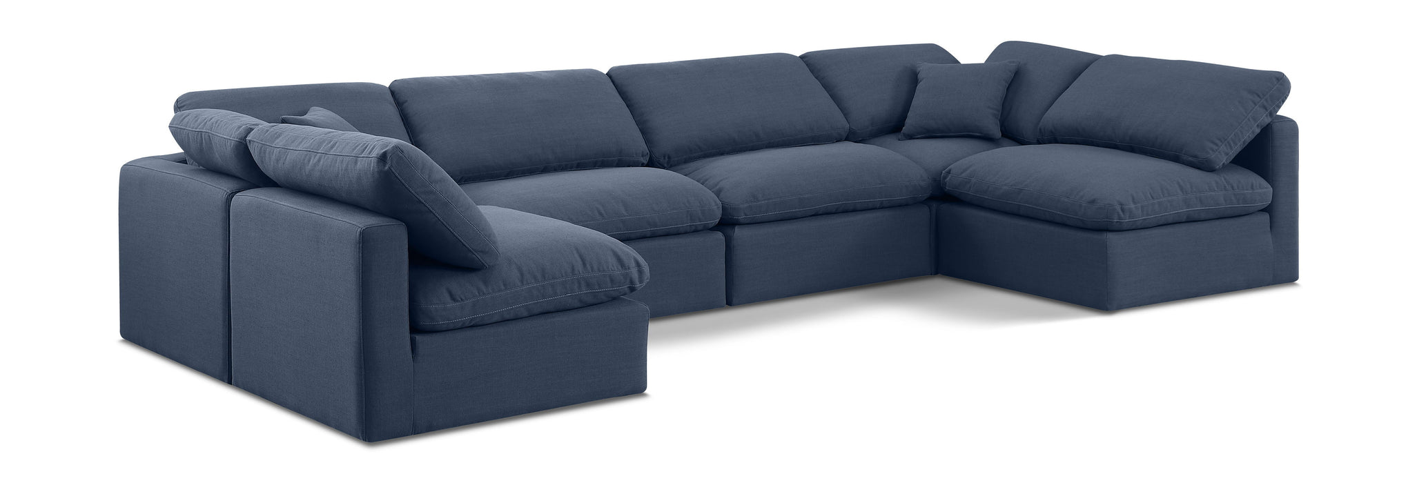 Indulge - Linen 6 Piece Modular U-Shaped Sectional