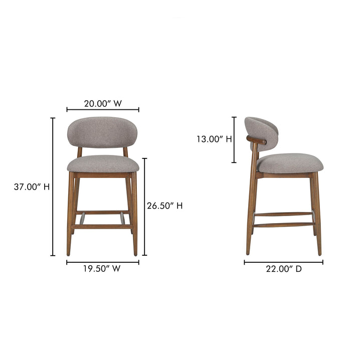 Ellie - Counter Stool - Light Brown