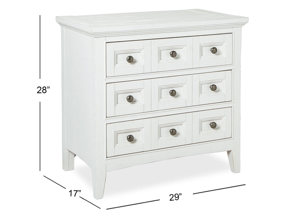 Heron Cove - Two Tone Drawer Nightstand - Chalk White And Dovetail Gray