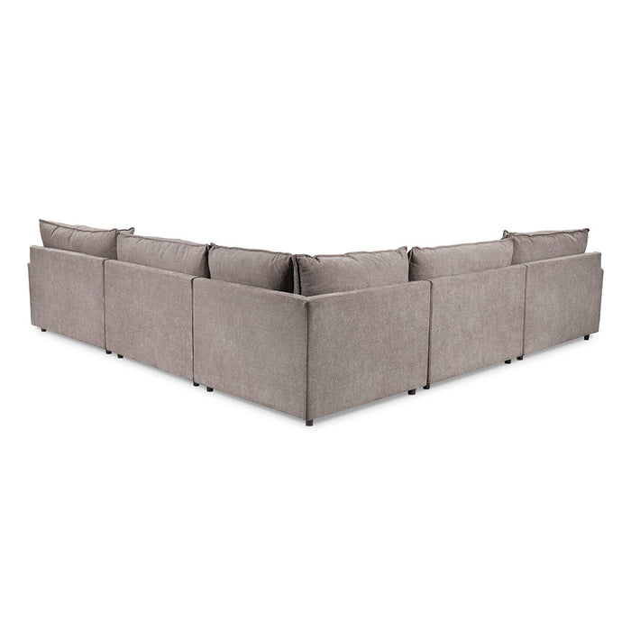 Caplan - 6 Piece Modular Sectional With Ottoman