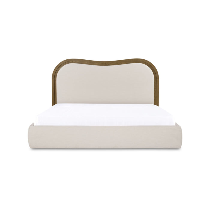 Camilla - Queen Bed - Oat / White / Beige