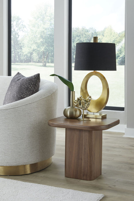 Juba End Table - Mongoose