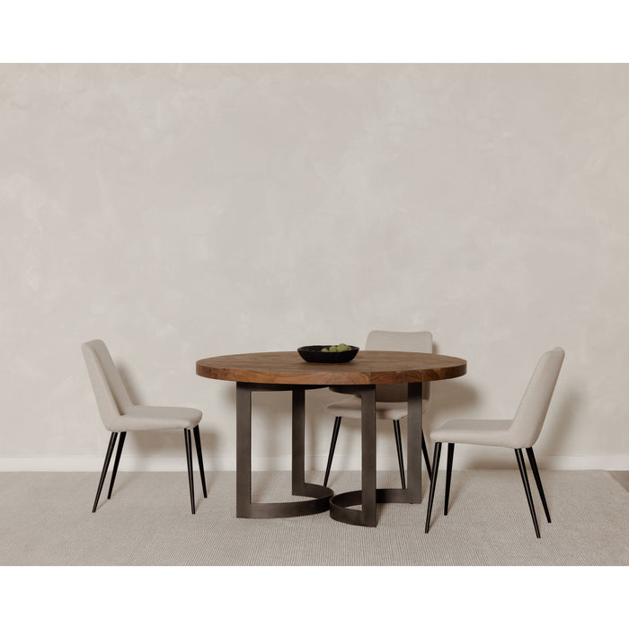 Bent - Round Dining Table - Smoked