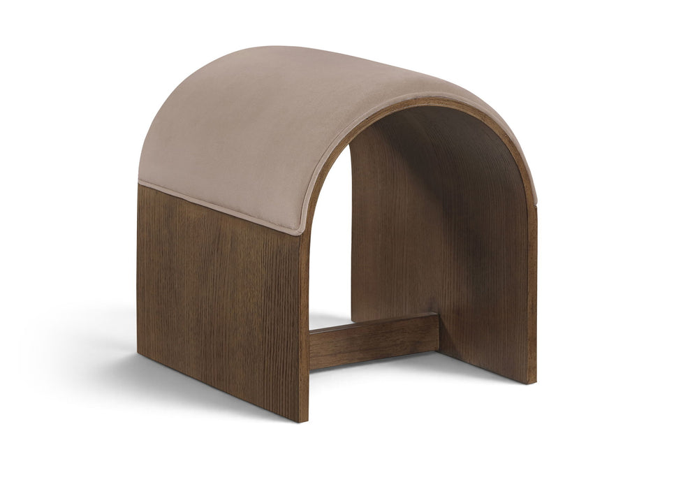 Sable - Velvet Performance Fabric Upholstered Bench