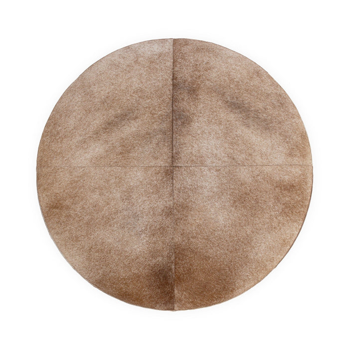 Andre - 40" Round Ottoman - Canyon Dust