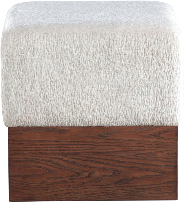 Havre - Ottoman / Stool With Brown Base