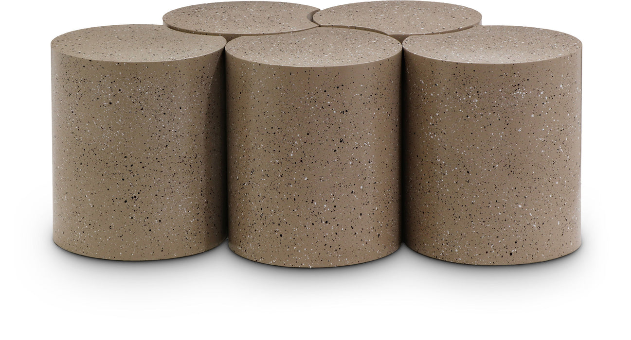 Dimple - 5 Piece Modular Coffee Table - Terazzo Finish