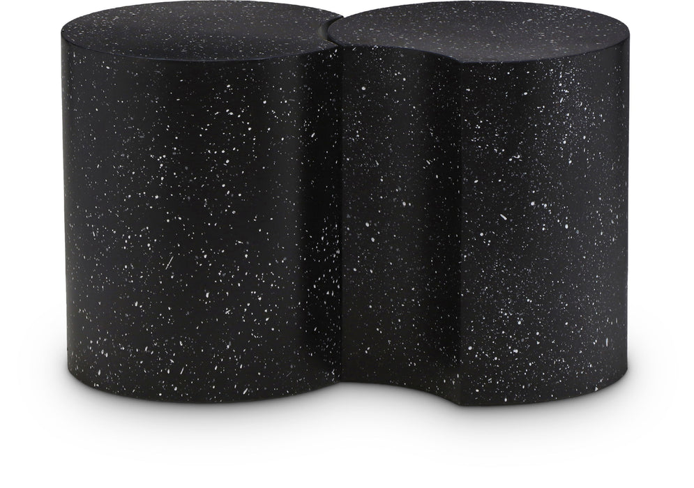 Dimple - 2 Piece Modular End Table - Terazzo Finish