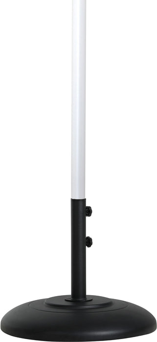 Fiji - Aluminum Patio Umbrella With Round Black And White Base