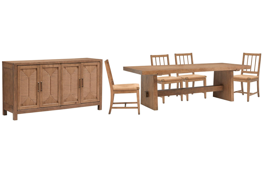 Lindon - Trestle Dining Table Set