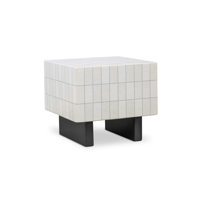 Farren - Outdoor Side Table - Cream