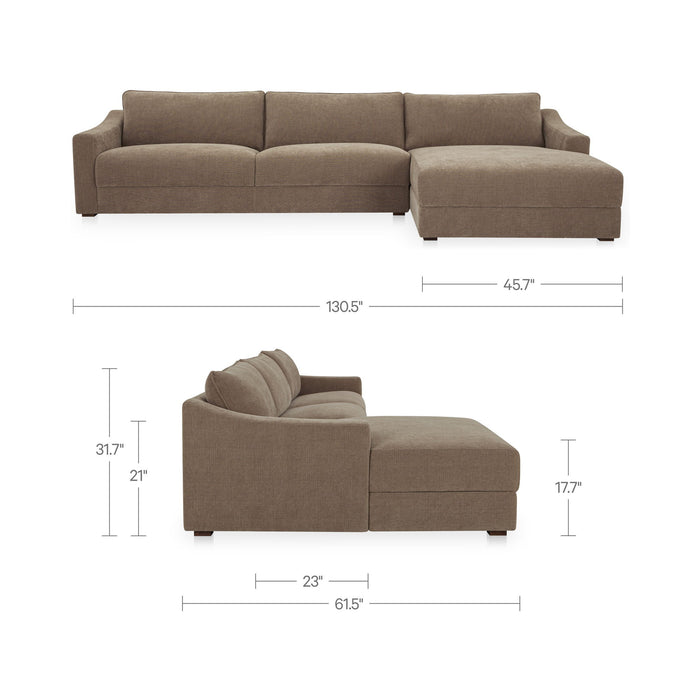 Farrow - Right Sectional - Taupe