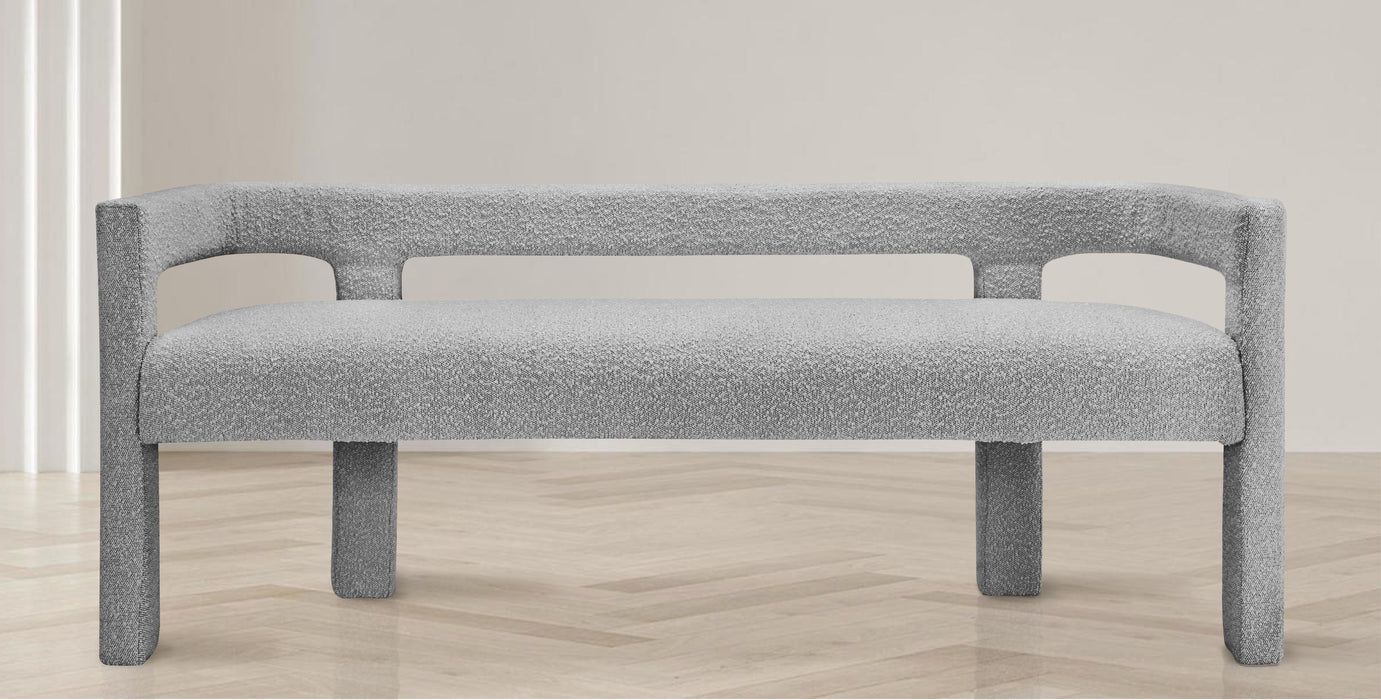 Athena - Boucle Fabric Bench