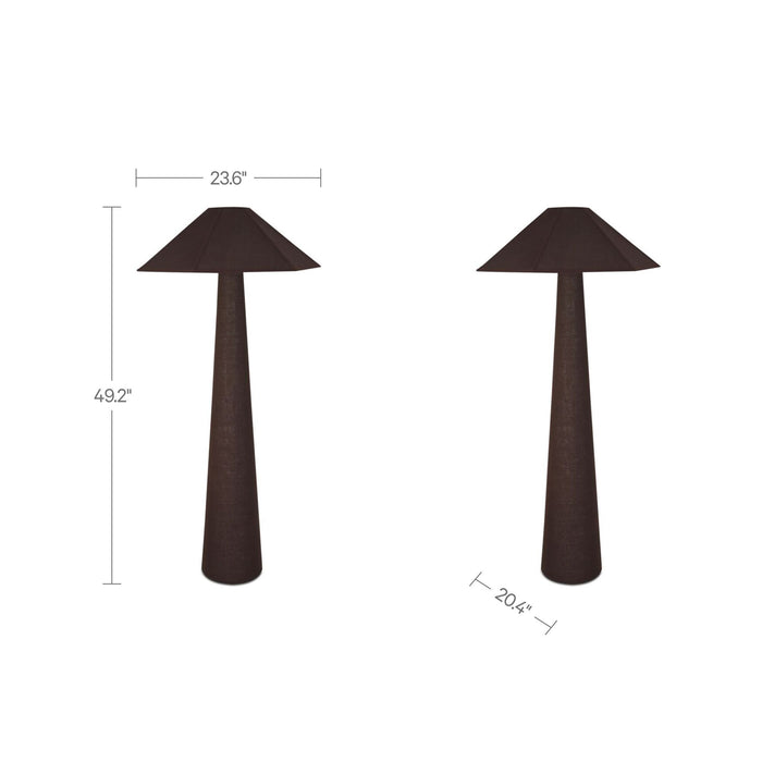Gigi - Floor Lamp - Dark Brown