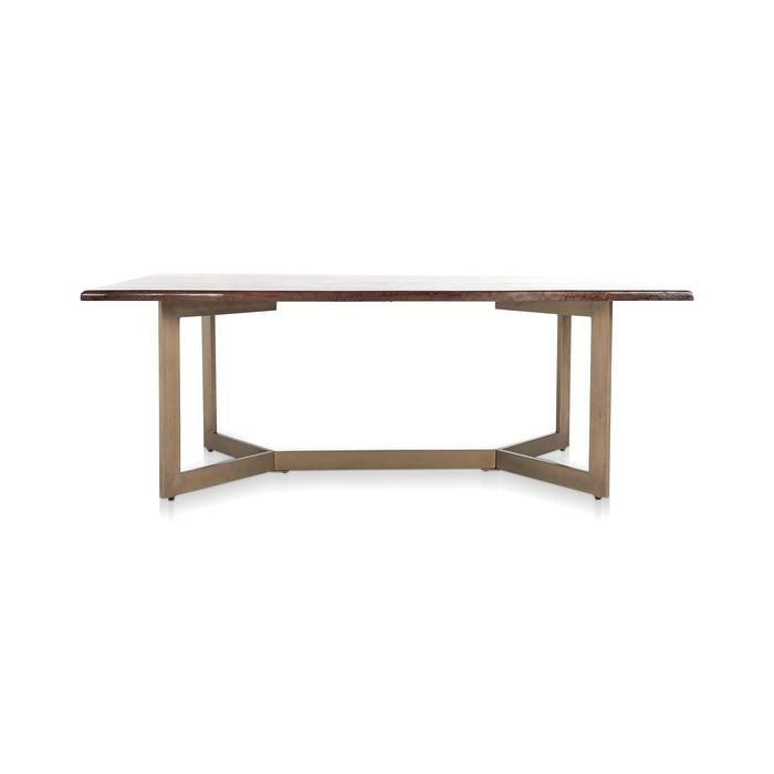 Kade - Dining Table - Dark Brown / Gold