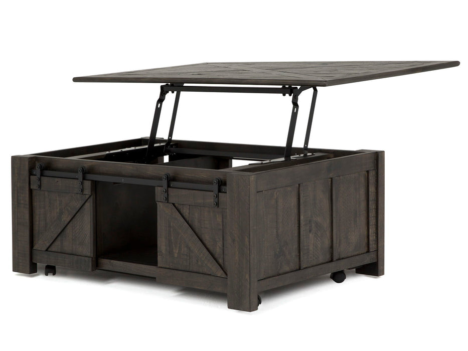 Garrett - Rectangular Lift-top Cocktail Table With Casters - Weathered Charcoal