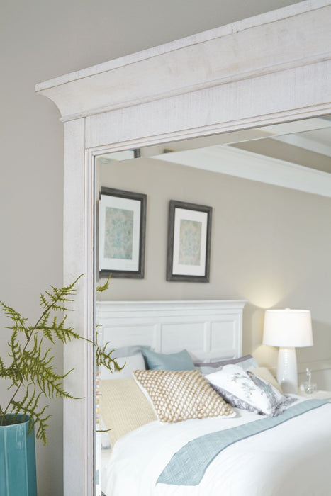 Heron Cove - Landscape Mirror - Chalk White