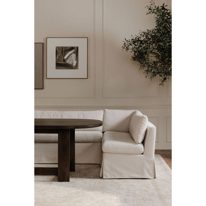 Fable - Slipcover Dining Banquette U-Shape Sectional - Beige