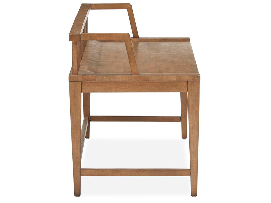 Lindon - Arm Bench With Low Back - Belgian Wheat