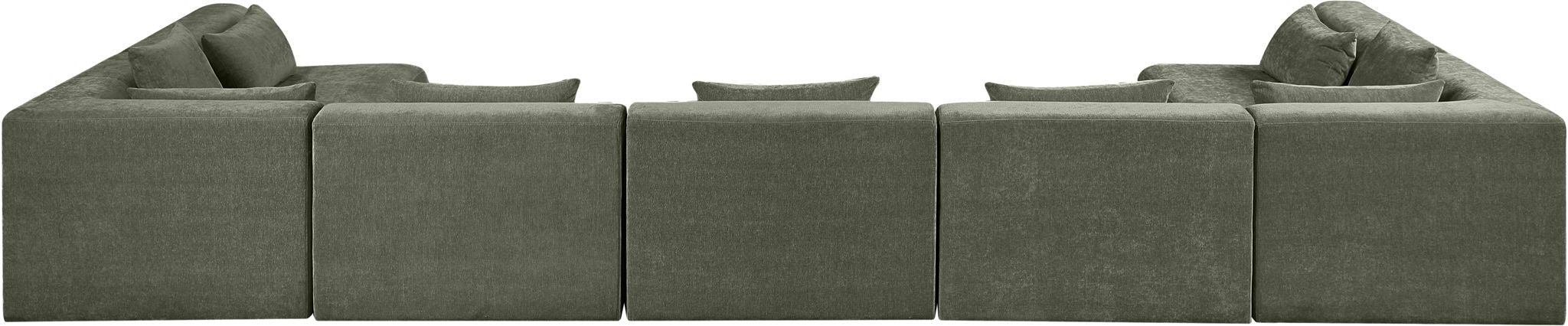 Stellar - 7 Piece Chenille Fabric Upholstered Modular Sectional