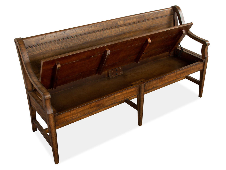 Bay Creek - Bench With Back - Toasted Nutmeg