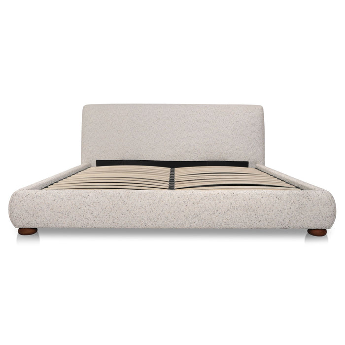 Beau - Queen Storage Bed - Speckled Light Gray