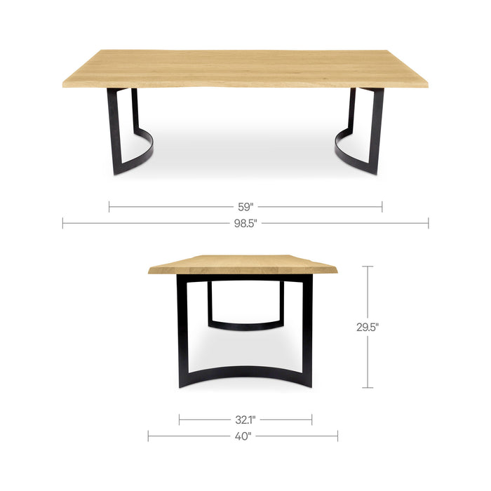 Bent - Dining Table Small - Oak / Natural