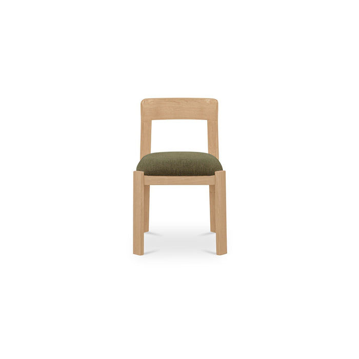 Oli - Dining Chair (Set of 2) - Dark Green / Light Brown