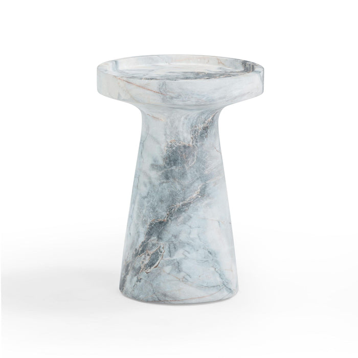 Zara - Indoor / Outdoor Side Table - Blue / White