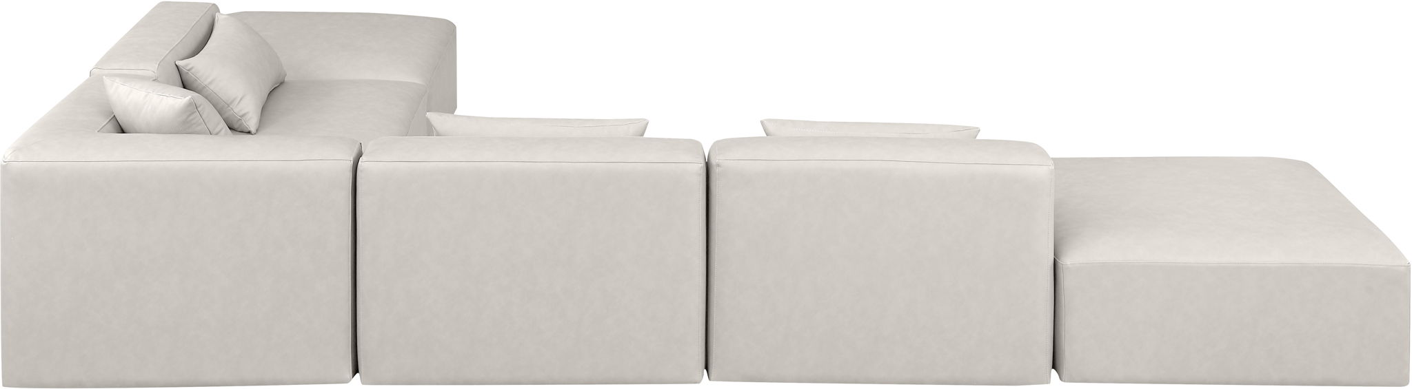Cube - 6 Piece Modular Corner Armless Sectional