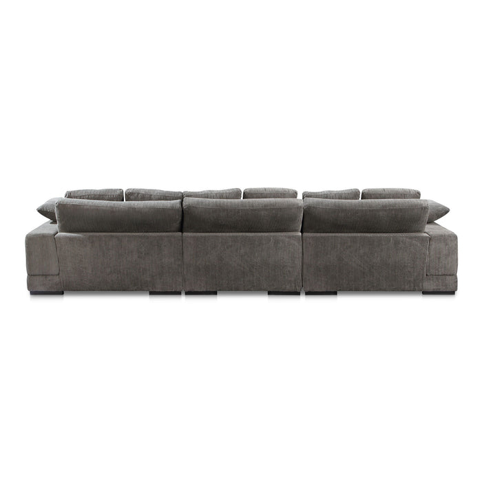 Plunge - Large Sectional - Charcoal