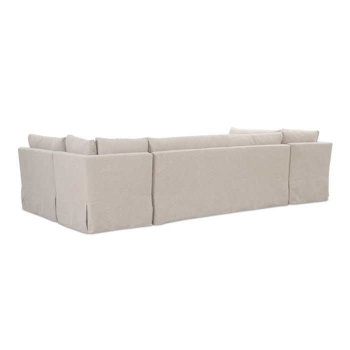 Fable - 5 Piece Slipcover Dining Banquette U-Shape - Beige