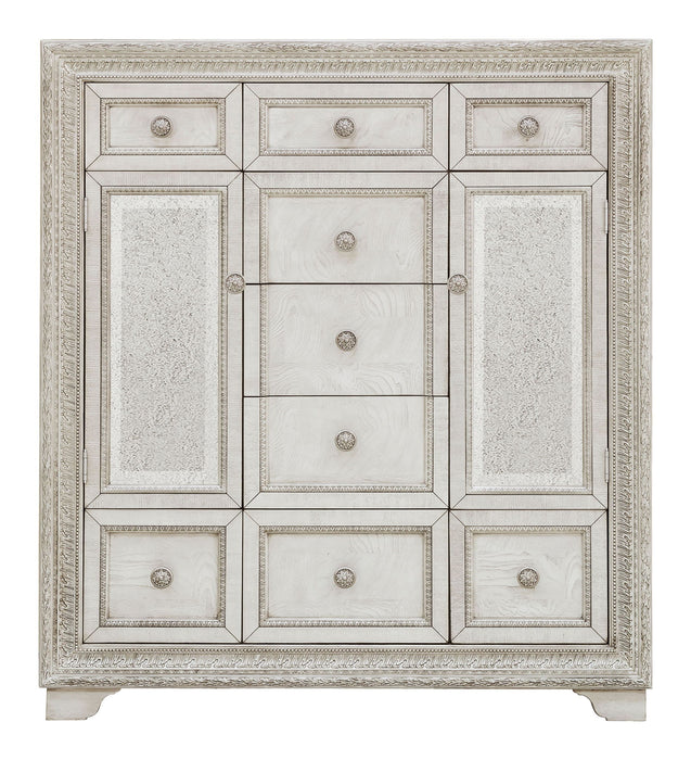 Camila - 9 Drawer Door Chest - Creamy White