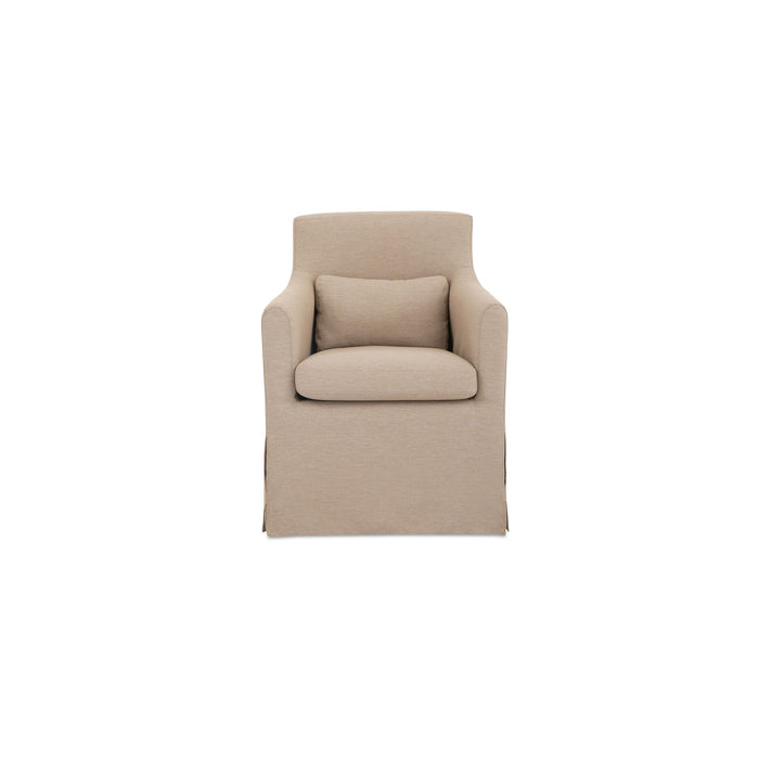 Lydia - Outdoor Slipcover Dining Chair - Light Brown