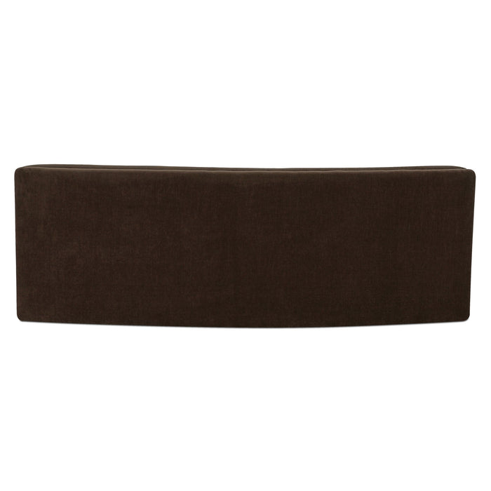 Naomi - Concave Sofa - Dark Brown