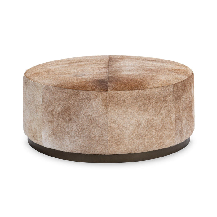 Andre - 40" Round Ottoman - Canyon Dust