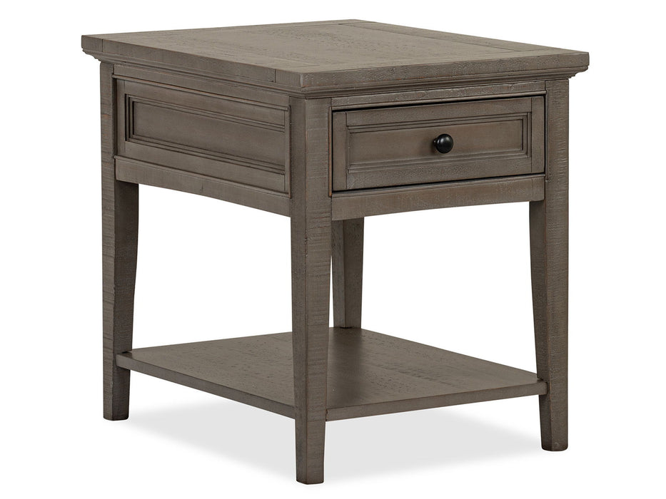 Paxton Place - Rectangular End Table - Dovetail Gray
