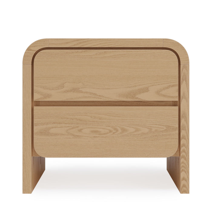 Elora 2-Drw Nightstand - Timber