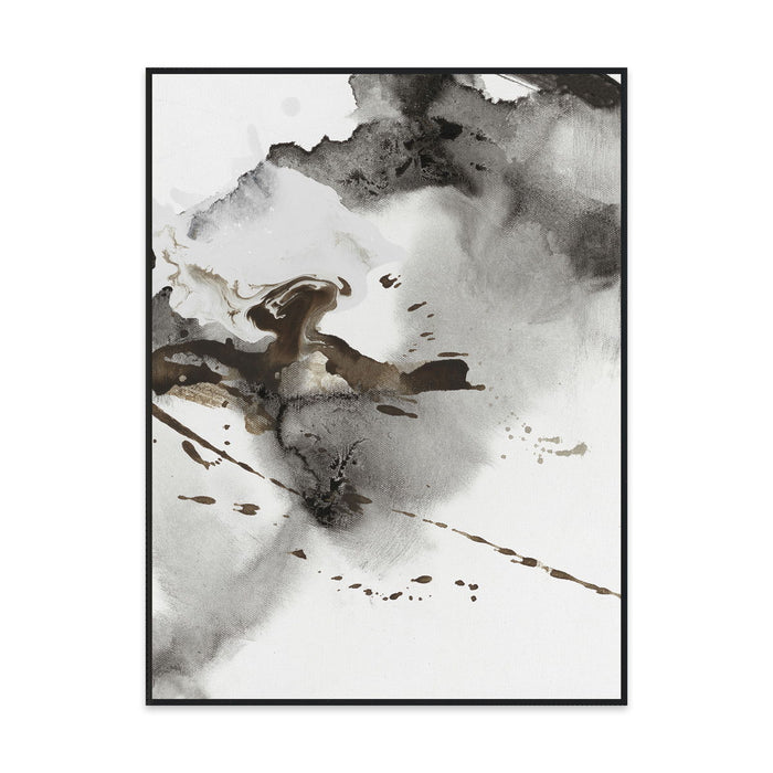 Coffee - 36" x 48" Painting Art by Buddy Whitlock - Gray