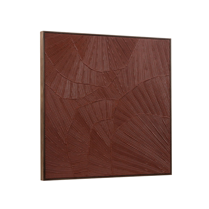 Flutter - Framed Painting - Maroon