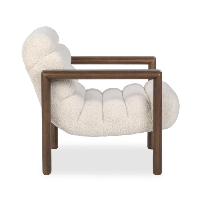 Dahlia - Accent Chair - Ivory Fleece