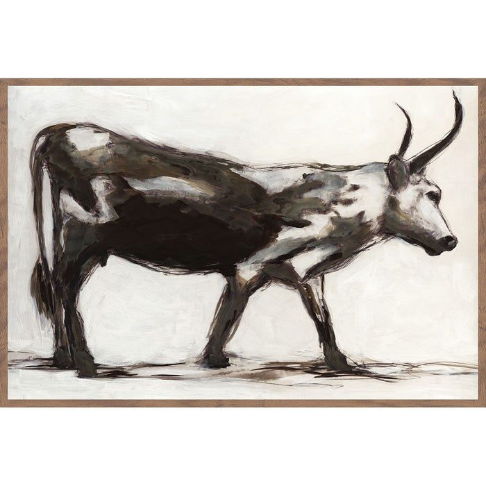 Horn - 48" x 72" Painting By Buddy Whitlock - Walnut