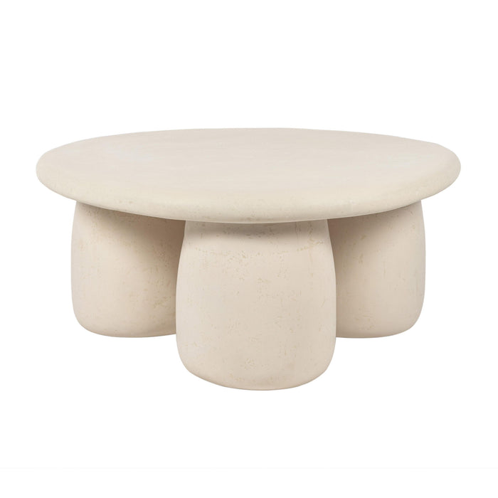 Rahul - Round Coffee Table - Cream