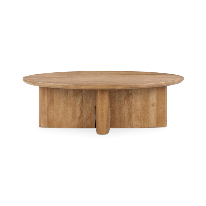 Montengo - Oval Coffee Table - Natural Maple