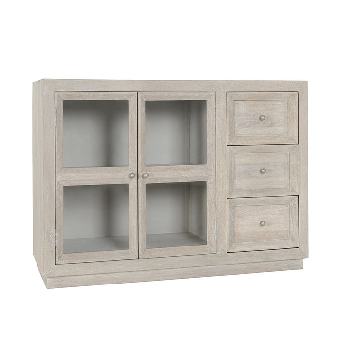 Isha - 3 Drawers 2 Door Cabinet - Creamwood