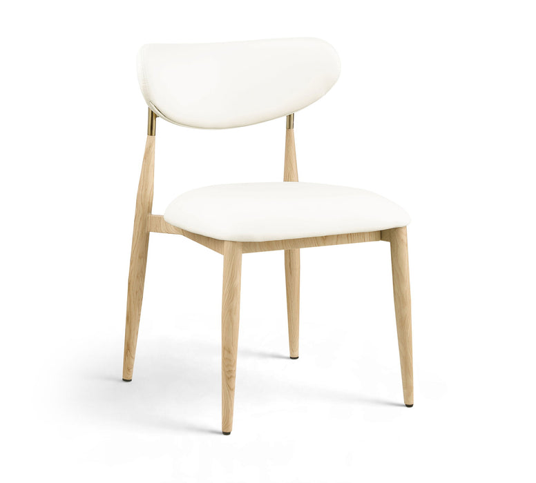 Ronda - Vegan Leather Upholstered Dining Side Chair - Natural Legs